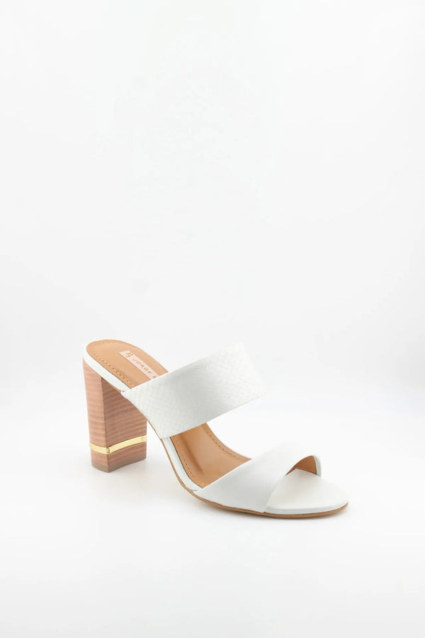 Jorge Bischoff Elegant Two-Strap Block Heel Sandals